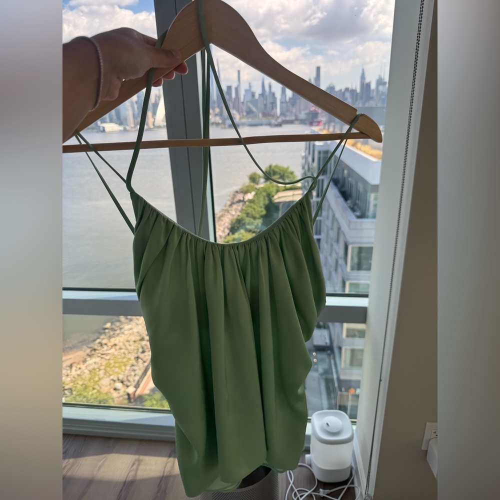 Jonathan Simkhai Green Camisole Top